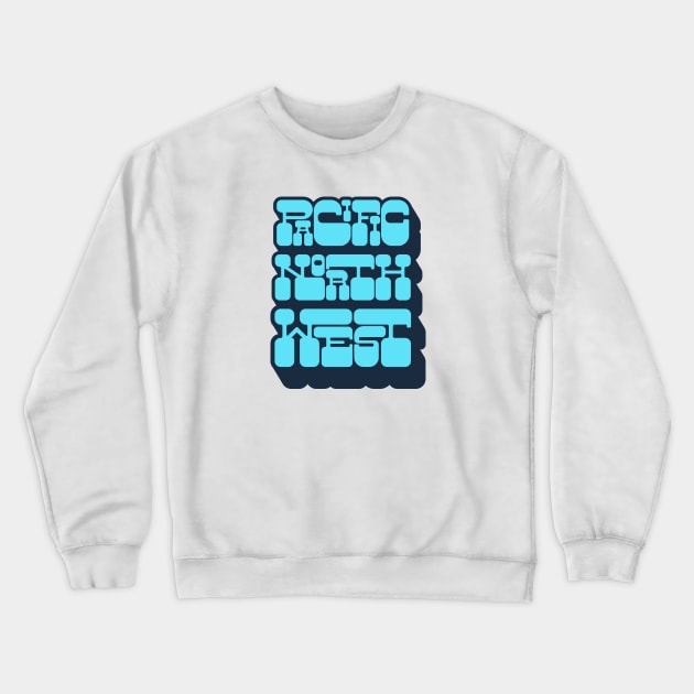 Pacific Northwest Crewneck Sweatshirt by happysquatch